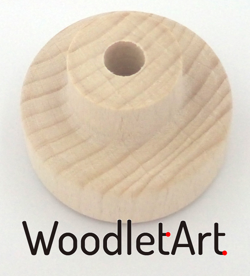 Toczone gałki meblowe drewniane